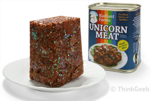 Canned Unicorn Meat from Think Geek
